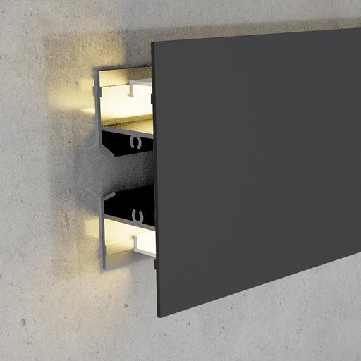 Profil LED Gote XL, montaj aplicat pe perete, aluminiu, 75.3 x 24.5 mm, 2 m - ledia.roProfile de perete