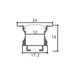 profil led incastrat, profil incastrat banda led, profile aluminiu incastrate, profil aluminiu 19x24 mm, profile incastrate, profil aluminiu incastrat, profil banda led, profil din aluminiu incastrat, profile de aluminiu Dedeman, profil aluminiu montaj incastrat, ledia.ro