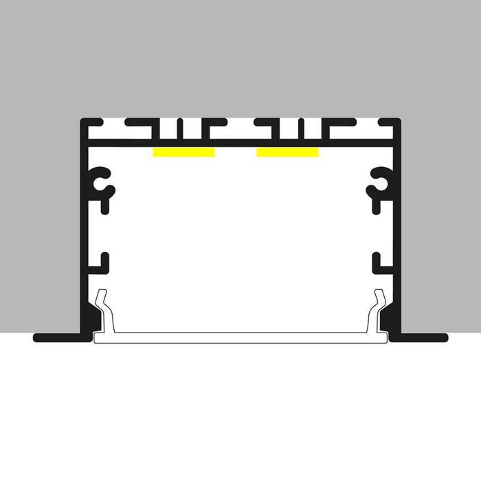 profil led incastrat, profil incastrat banda led, profile aluminiu incastrate, profil aluminiu 32x64 mm, profile incastrate, profil aluminiu incastrat, profil banda led, profil din aluminiu incastrat, profile de aluminiu Dedeman, profil aluminiu montaj incastrat, ledia.ro