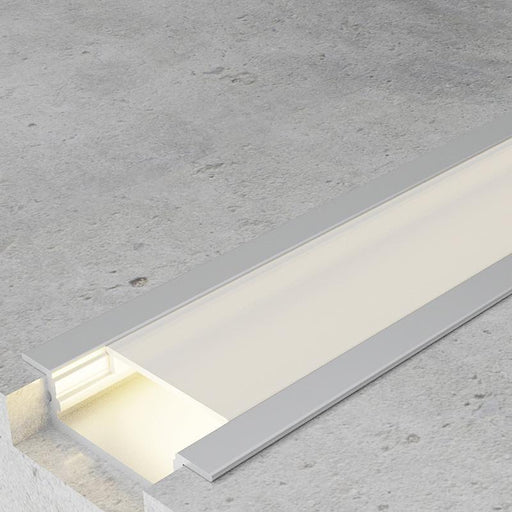 Profil LED incastrat Fiao, aluminiu, 10 x 41 mm, lungime 2 m - ledia.roProfile incastrate