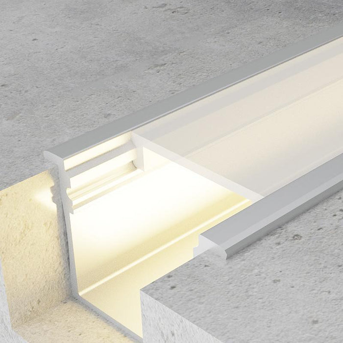 Profil LED incastrat Vilkad, aluminiu, 20.5 x 30 mm, lungime 2 m - ledia.roProfile incastrate