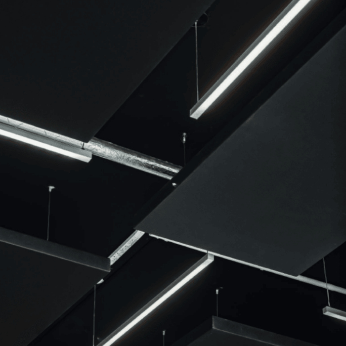 Profil LED suspendat Fate, din aluminiu, 35 x 35 mm, 2 metri, alb - ledia.roProfile suspendate