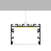 Profil LED suspendat Sixe, din aluminiu, 32 x 50 mm, 2 metri - ledia.roProfile suspendate