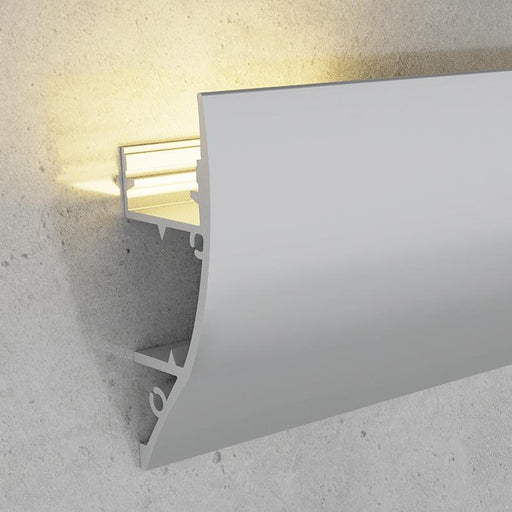 Profil LED Then, montaj aplicat pe perete, aluminiu, 43 x 18 mm, 2 m - ledia.roProfile de perete