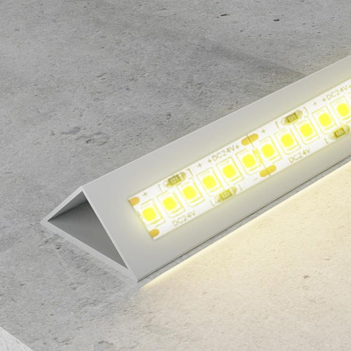 Profil LED triunghiular din aluminiu, 16 x 11 mm, 2 m - ledia.roProfile de colt