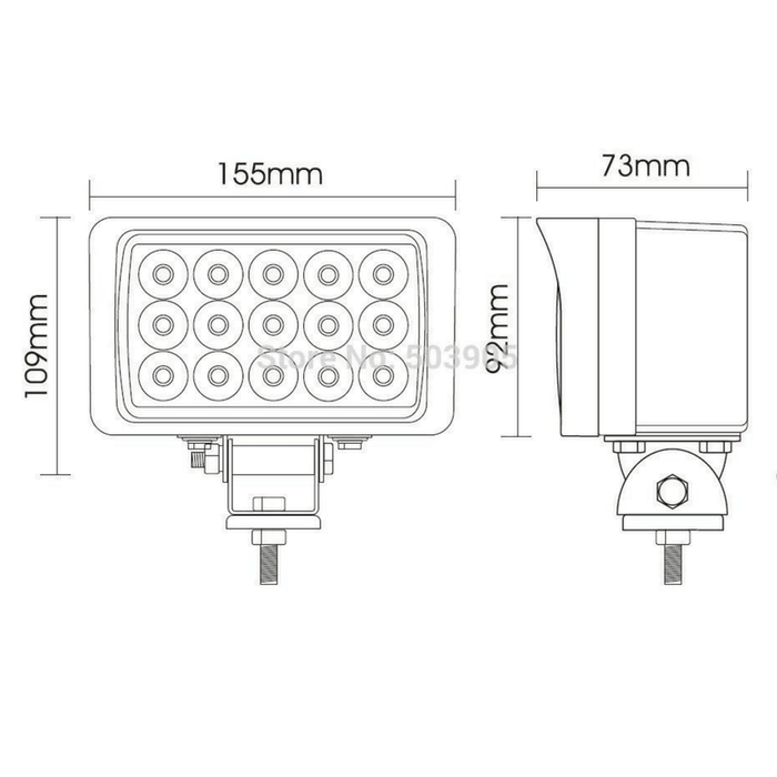 proiector offroad, proiector auto 45w, proiectoare led camion, proiectoare suv, proiector auto, proiectoare auto, proiectoare masini teren, proiector dreptunghiular, proiector auto cu doua faze, ledia.ro
