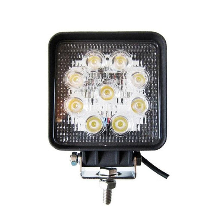 proiector auto patrat, proiector led auto 27w, proiectoare auto flood beam, proiectoare off road patrate, proiectoare off road, proiector auto offroad 12,8cm, proiector offroad 12v-24v, proiectoare camion, proiectoare suv, ledia.ro