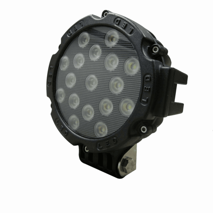 proiector auto rotund, proiector led auto 51w, proiectoare auto, proiectoare off road, proiector auto offroad 20cm, proiector offroad 12v-24v, proiectoare led camion, proiectoare suv, proiector 12v-24v auto, ledia.ro