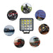 proiector auto patrat, proiector led auto 48w, proiectoare auto, proiectoare angel eyes, proiector offroad 12v-24v, proiectoare led camion, proiectoare suv, proiector auto angel eyes, ledia.ro