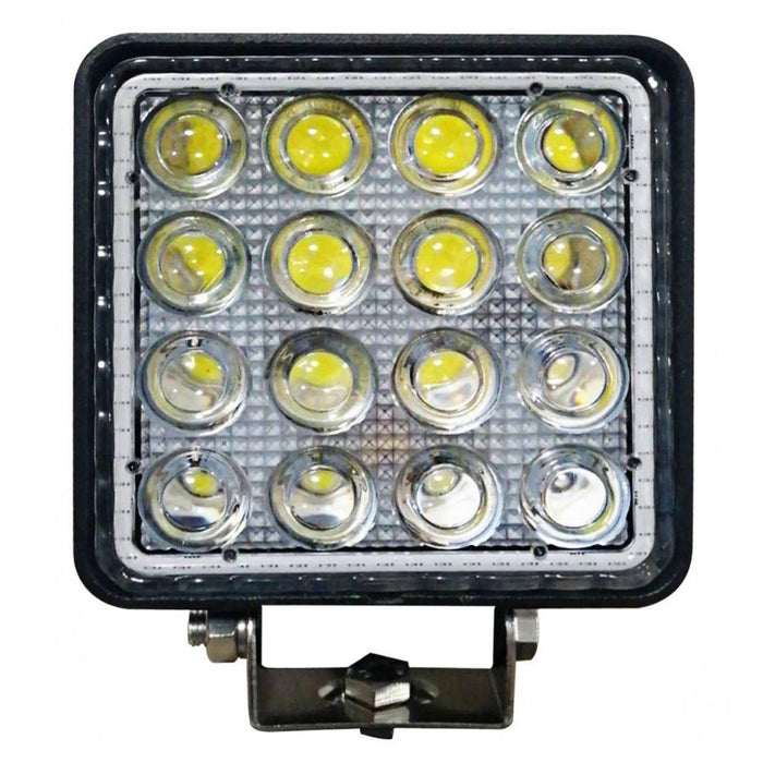 proiector auto patrat, proiector led auto 48w, proiectoare auto, proiectoare angel eyes, proiector offroad 12v-24v, proiectoare led camion, proiectoare suv, proiector auto angel eyes, ledia.ro