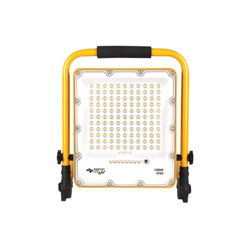 Proiector de lucru cu stativ pliabil, proiector cu acumulator, proiector led 100W/4500K, proiector led 1500 lumeni, acumulator 15AH, IP65 - ledia.ro