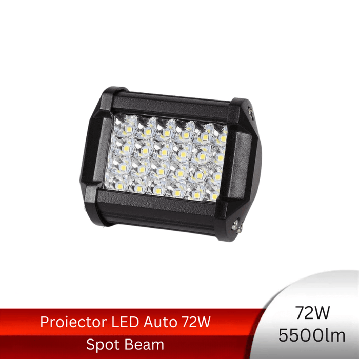 proiector auto 72w, proiector led auto, proiectoare auto spot, proiectoare off road dreptunghiulare, proiectoare led off road, proiector led auto offroad, proiector offroad 12v, proiector led offroad 24v camion, proiectoare led camion, proiectoare suv, proiector 12v auto
