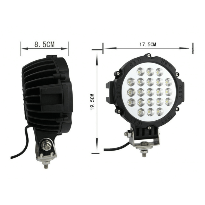 proiector auto rotund, proiector led auto 63w, proiectoare auto, proiectoare off road, proiector auto offroad 20cm, proiector offroad 12v-24v, proiectoare led camion, proiectoare suv, proiector 12v-24v auto, ledia.ro