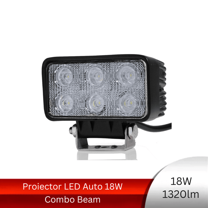 proiector auto 18w, proiector led auto, proiectoare auto combo, proiectoare off road dreptunghiulare, proiectoare led off road, proiector led auto offroad, proiector offroad 12v, proiector led offroad 24v camion, proiectoare led camion, proiectoare suv, proiector 12v auto, ledia.ro