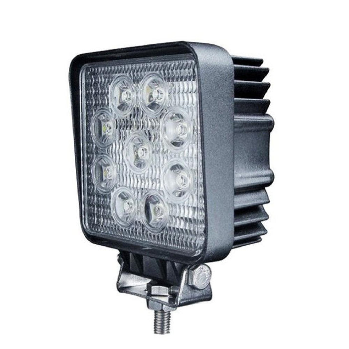 proiector auto patrat, proiector led auto 27w, proiectoare auto spot beam, proiectoare off road, proiector offroad 12v-24v, proiectoare led camion, proiectoare suv, proiector auto 1980lm, ledia.ro