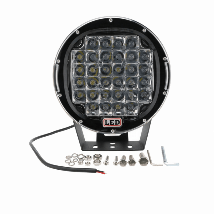 proiector auto rotund, proiector led auto 96w, proiectoare auto spot beam, proiectoare off road, proiector offroad 12v-24v, proiectoare led camion, proiectoare suv, proiector auto 7200lm, ledia.ro