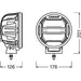 proiector auto Osram, proiector MX180-CB, proiector auto patrat, proiector offroad, proiector masini teren, proiector cube 39w, ledia.ro