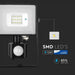 Proiector LED cu senzor chip Samsung 10W 3000K IP65, negru - ledia.roProiectoare 230V