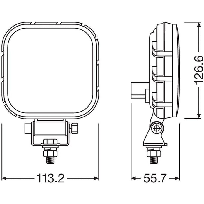 proiector auto Osram, proiector FX120S-WD, proiector marsarier, proiector offroad, proiector masini teren, proiector auto 15w patrat, ledia.ro