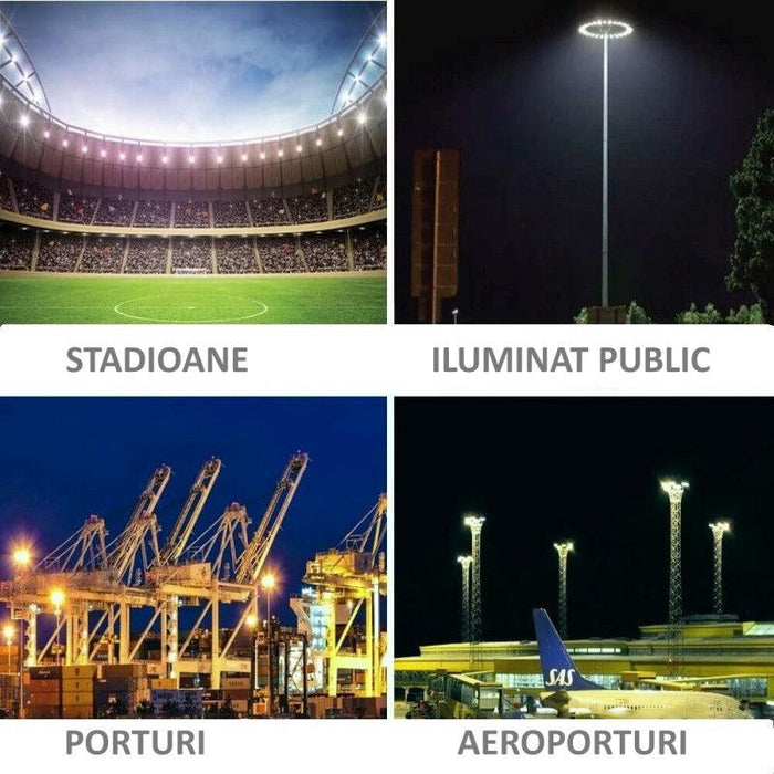 proiector led profesional, proiector naval, proiector porturi, proiector led sali de sport, proiector led arene sportive, proiector stadioane, proiector led modular 400W, proiector Philips Xitanium, ledia.ro