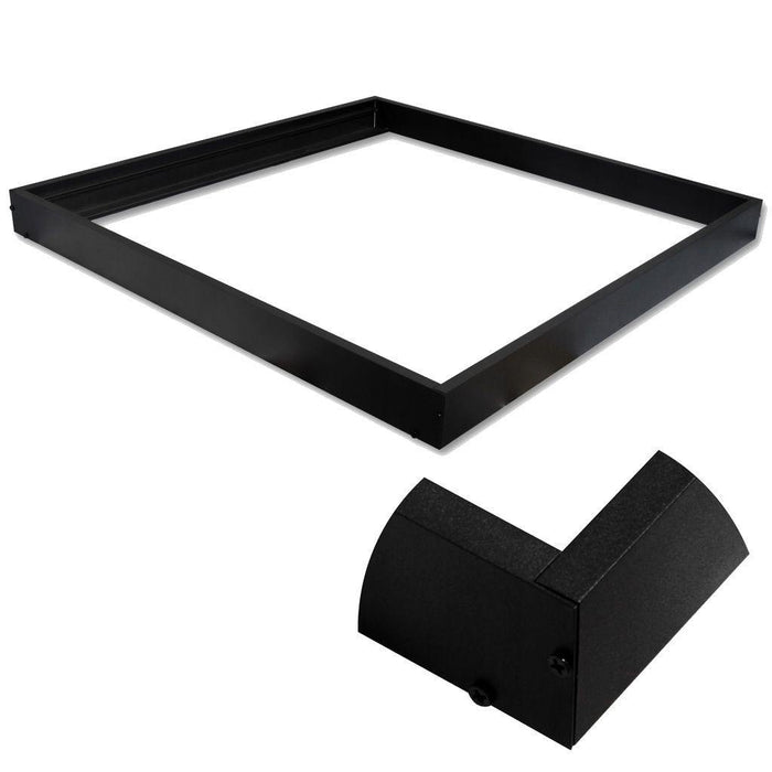 rama neagra panou led, rama montaj panou led, rama panouri 60x60cm, rama montaj aplicat, montare panou led, ledia.ro