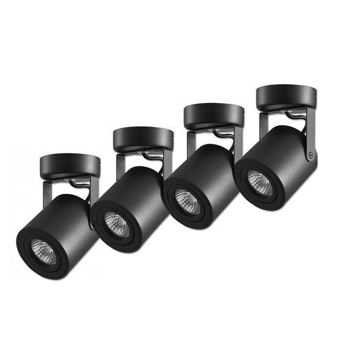 Set 4 Spoturi LED aplicate GU10, orientabile, 800 mm, negru - ledia.roSpoturi aplicate