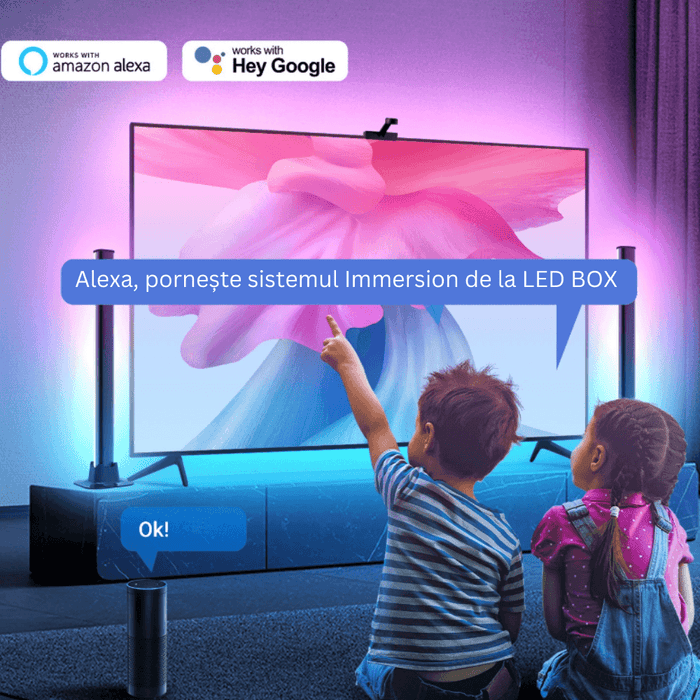 Set banda LED TV Immersion + 2 x bari laterale Magic Glow - ledia.roSMD 5050