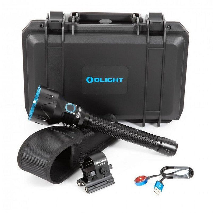 Set vanatoare Olight XL Javelot PRO2, lanterna led reincarcabila, lanterna tactica, lanterna puternica, lanterna arma vanatoare, lanterna profesionala, lanterna led cu acumulator, lanterna arma vanatoare, ledia.ro