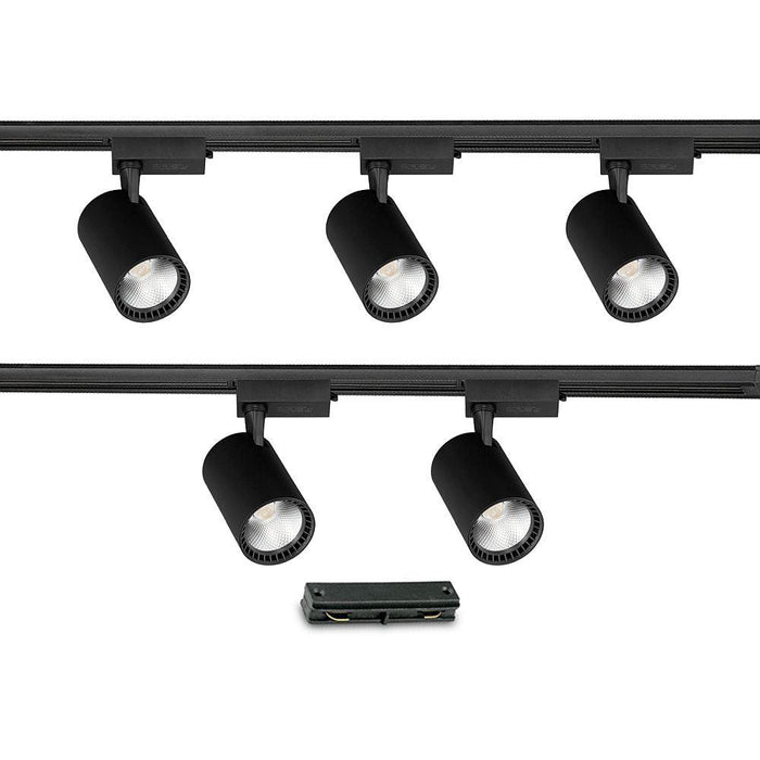 Set sina neagra 2 metri cu 5 proiectoare LED COB 30w - ledia.roKituri