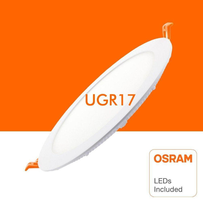 Spot LED rotund incastrabil 24W, chip Osram, UGR17, IP40 - ledia.roSpoturi rotunde