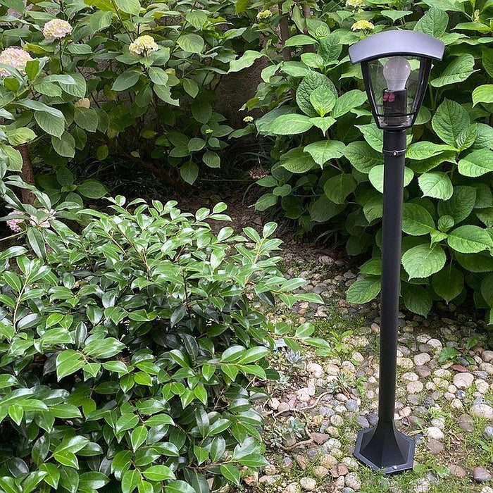 Stalp de iluminat ornamental Niko, 100cm E27/60W, IP44, negru - ledia.roStalpi