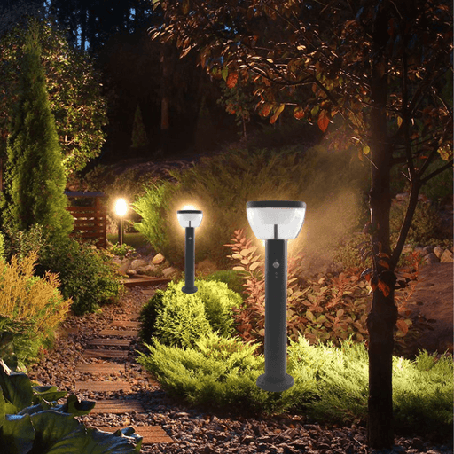Stalp iluminat ornamental cu senzor, Merida, 50cm 9W 4500K, negru - ledia.roStalpi